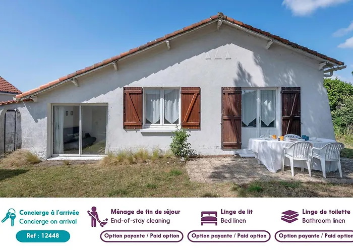 600 M De La Plage, Maison Pour 4 Adultes 2 Enfants 펜션 *